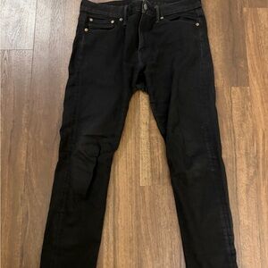 American Eagle Men's Black Skinny Jeans 33x30